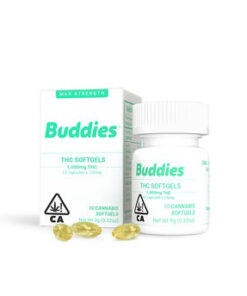 Buddies 100mg THC Capsules 10 Piece Bottle
