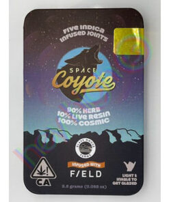 Space Coyote 5-Pack Resin Infused Pre-rolls Papaya Punch x Hell's Fire