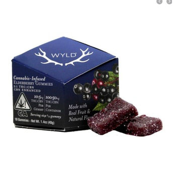 Elderberry 2:1 CBN + Indica Enhanced Gummies | 100:50mg